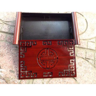 Khay Đựng Ấm Chén Giả Gỗ