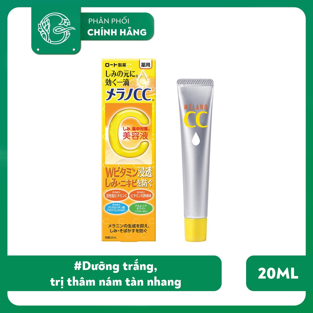 Tinh Dưỡng Trắng Da Rohto CC Melano Serum 20ml