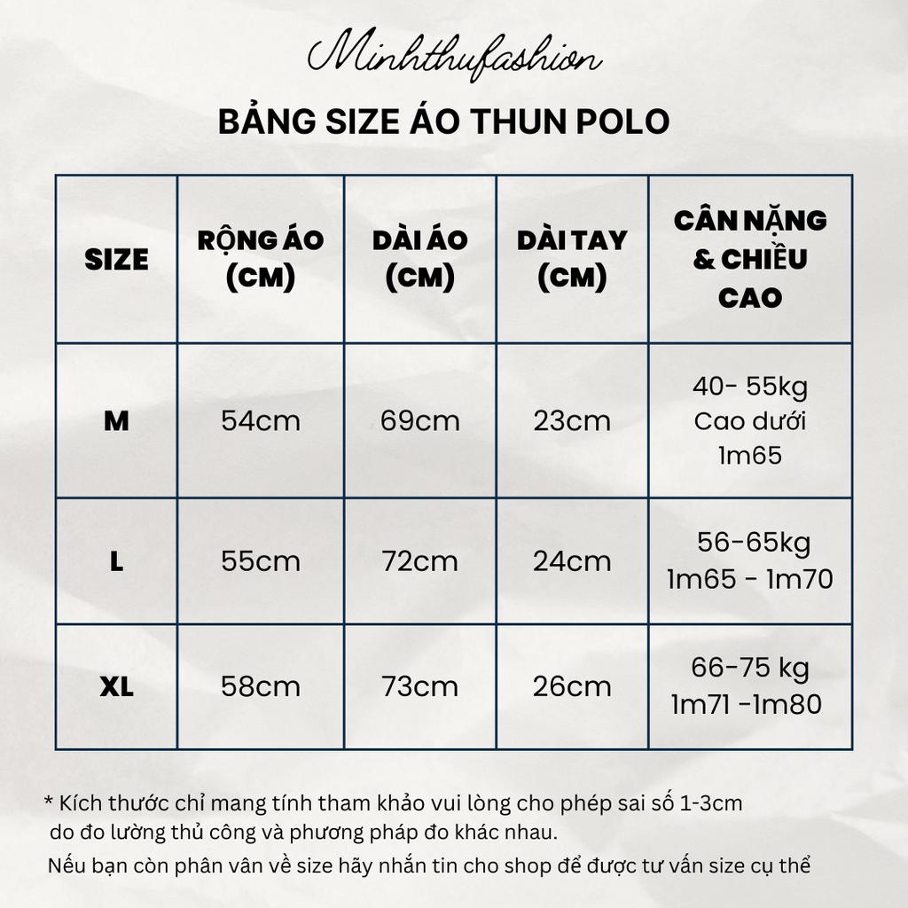 Áo Thun POLO cổ trụ nam nữ unisex phối màu cổ LOGO thêu chữ CAM