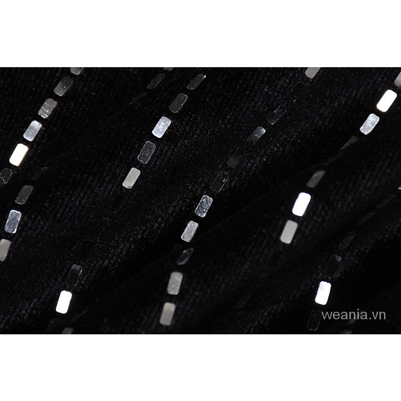 Đầm dài tay cổ cao lấp lánh hợp thời trang cho nữ