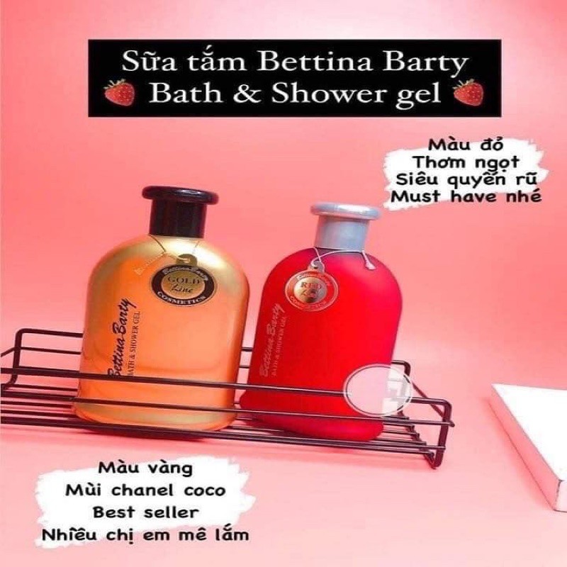 ❤️SỮA TẮM BETTINA BARTY GOLD LINE RED LINE 500ml ❤️