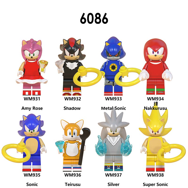 Minifigures Các Mẫu Nhân Vât Sonic Shadow Silver Mẫu Mới Ra Siêu Đẹp WM6086