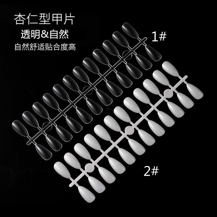 Bộ 24 Móng Tay Giả Trong Suốt Tự Nhiên Xinh Xắn