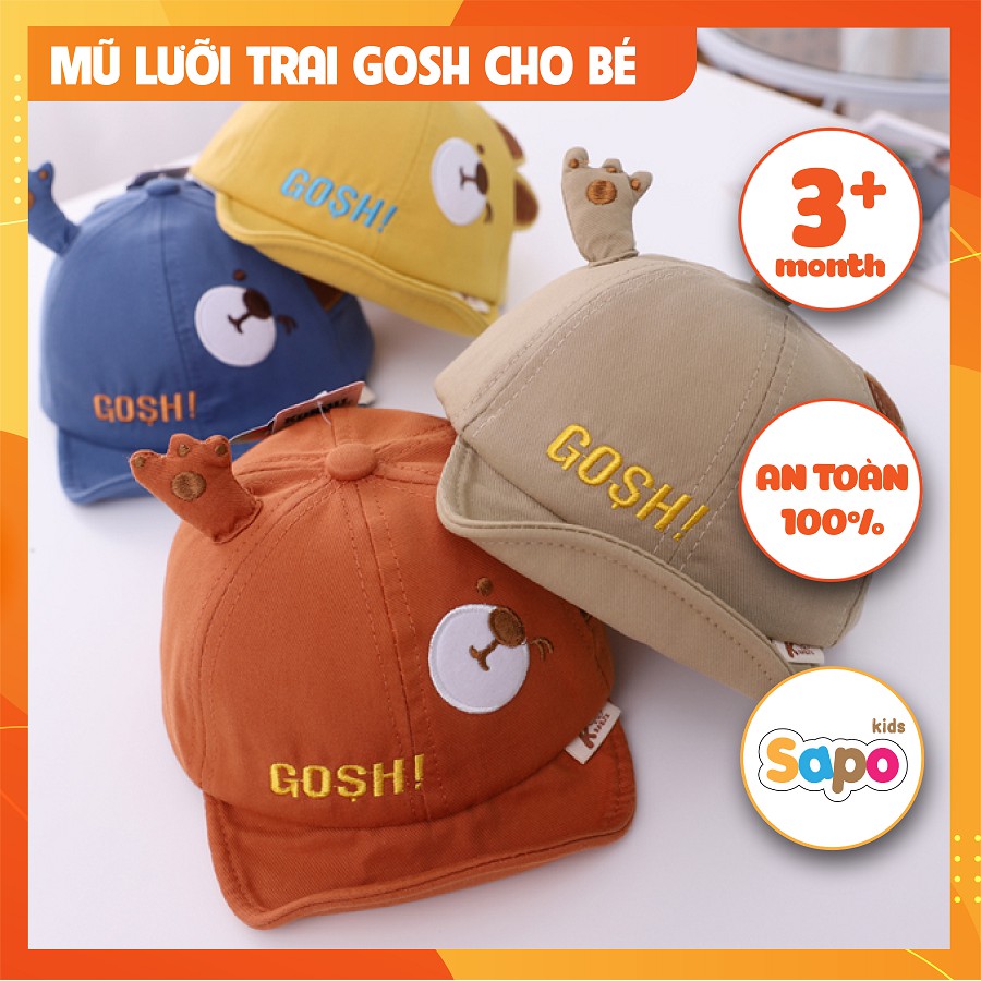 Mũ Nón Cho Bé Trai, Bé Gái Mũ Lưỡi Trai Gosh Cho Bé