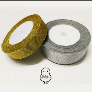 Ruy băng kim tuyến bản 2cm