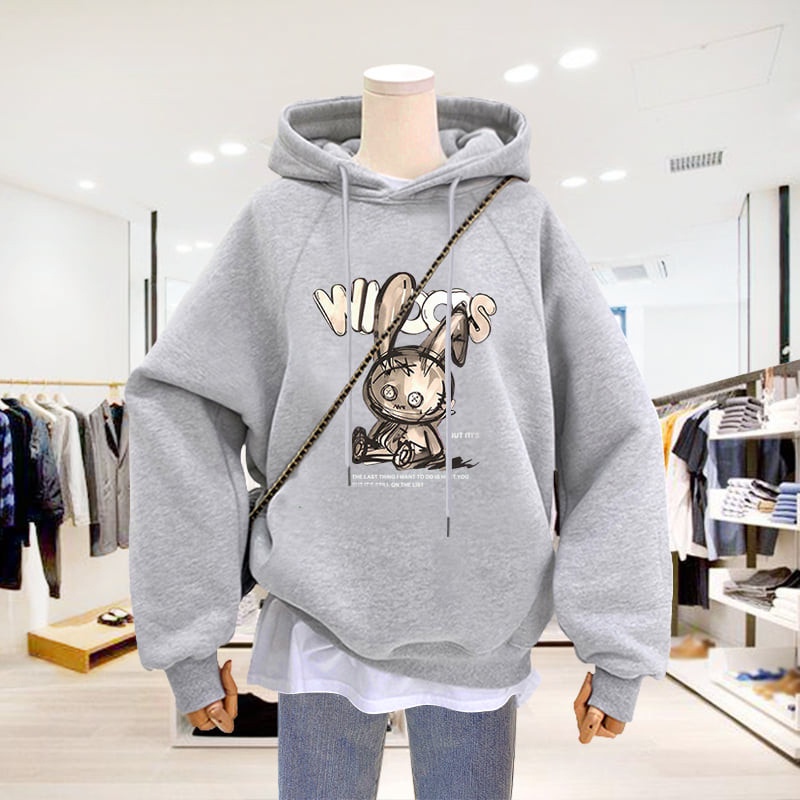 Áo hoodie nữ cute có mũ WHOOPS nỉ bông dài tay đẹp giá rẻ F12 Collection HD006 | BigBuy360 - bigbuy360.vn