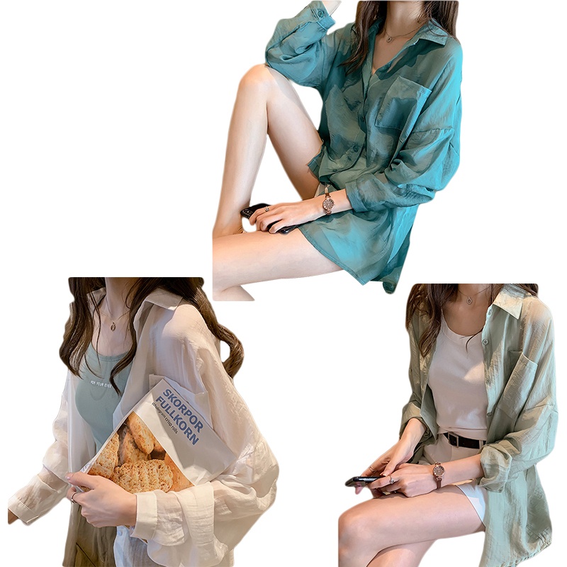 Áo Sơ Mi Tay Dài Cổ Chữ V Màu Sắc Thời Trang Dành Cho Nữ