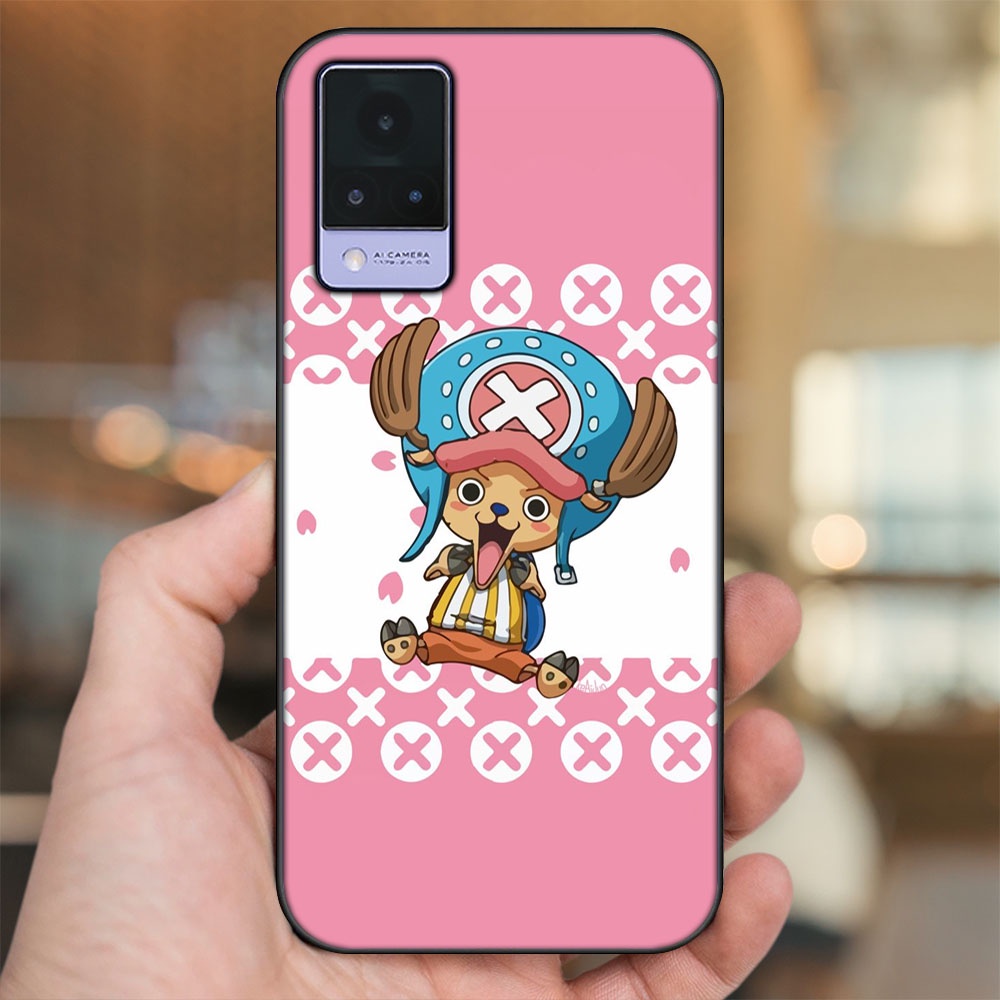 Ốp lưng Vivo V21 viền đen in hình Chopper One Piece Đảo Hải Tặc