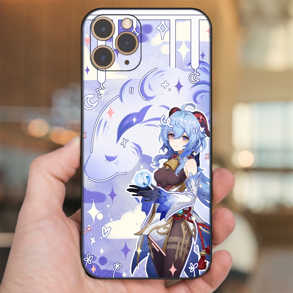 Ốp lưng iPhone 11 Pro dẻo đen cạnh vuông in hình Ganyu Genshin Impact