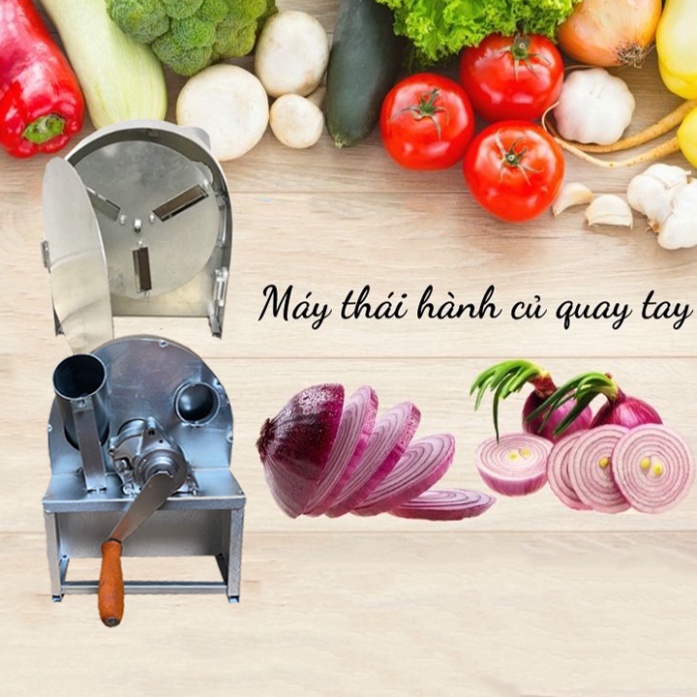 Máy Thái Hành Tỏi - Máy Thái Hành Xả Hàng Loại 1 Có Nắp