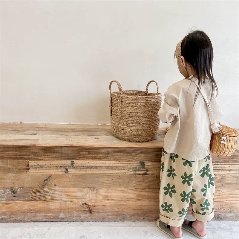 Hàng Mới Về Quần Harem Cotton Dáng Rộng Phong Cách Nhật Hàn Thời Trang Mùa Xuân Phong Cách Hàn Quốc Dành Cho Bé 2022