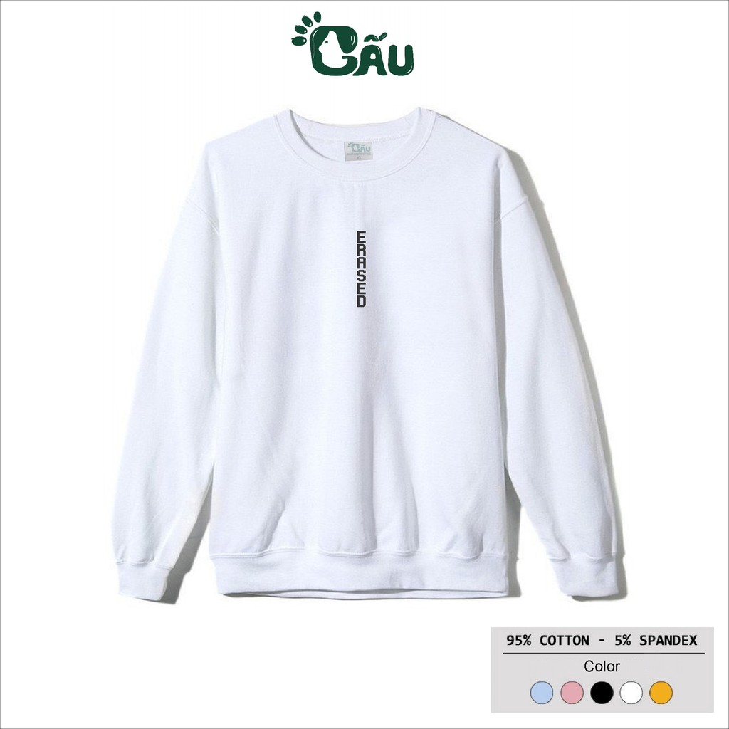 Áo sweater GẤU 194 vải thu đông co dãn, dày dặn mềm mịn form rộng phong cách Unisex - EAASEO | BigBuy360 - bigbuy360.vn