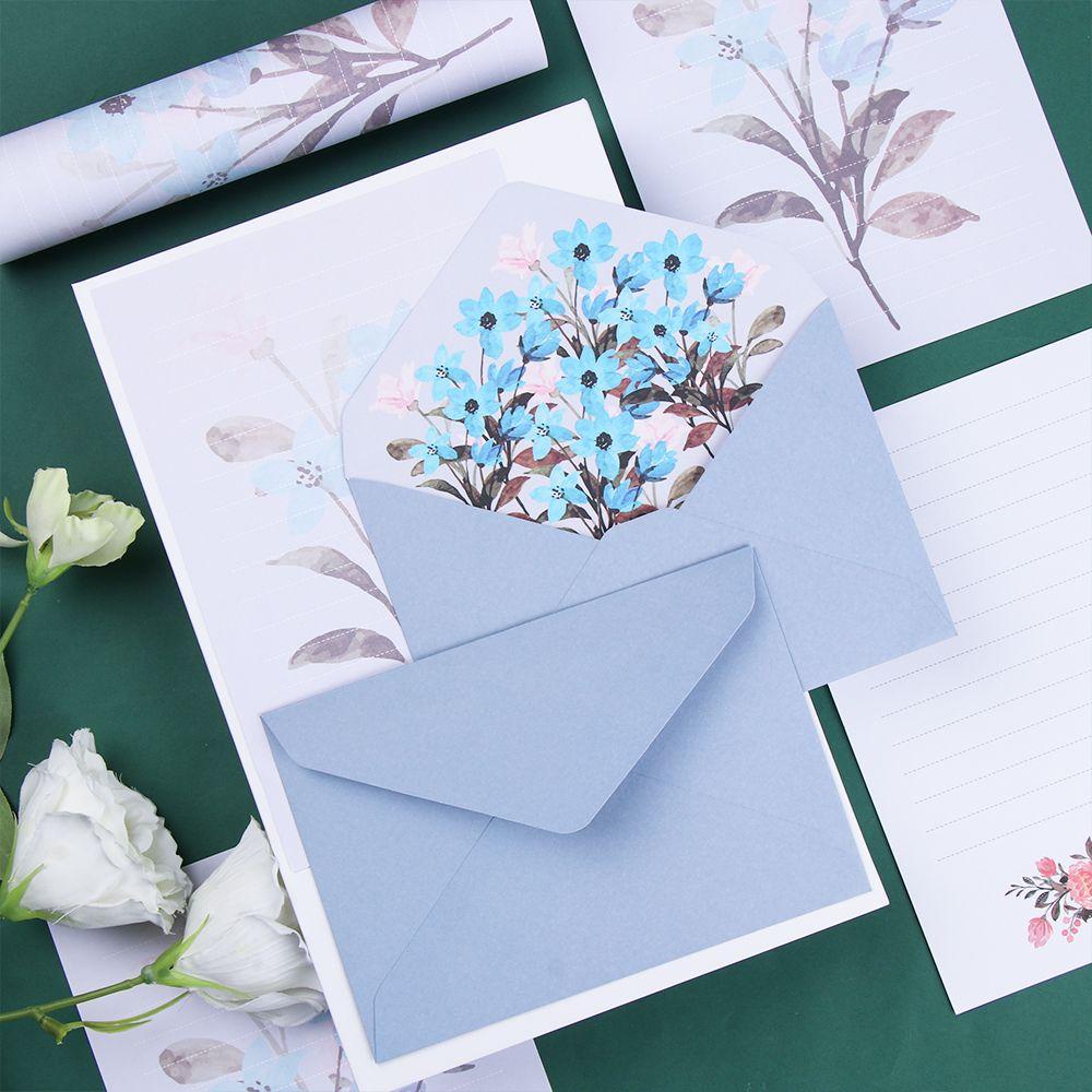 Bộ 6 Thiệp Mời Đám Cưới In Hoa Và Chữ