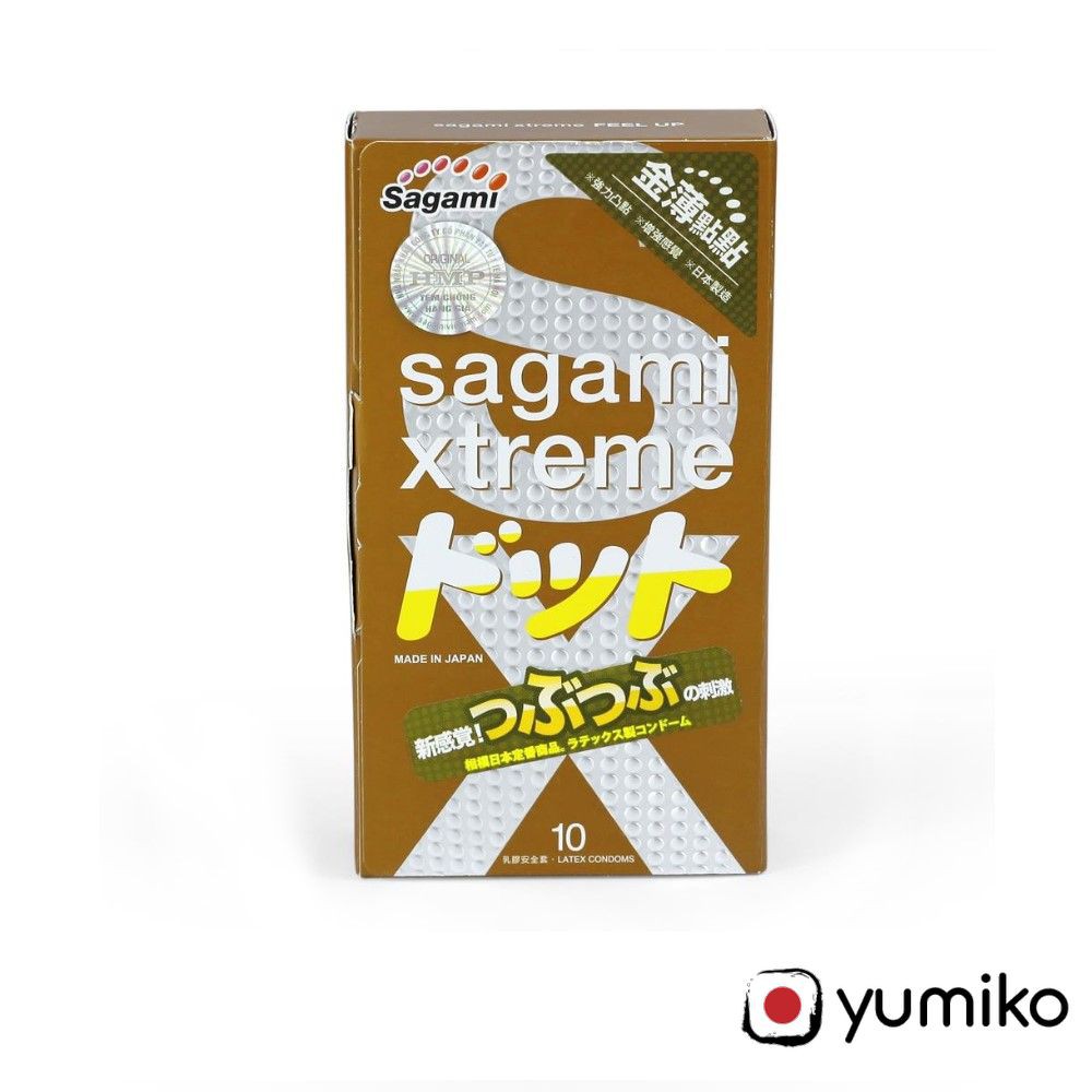 Bao Cao Su SAGAMI XTREME FEEL UP Gai Sần Kéo Dài Thời Gian - Hộp 10c