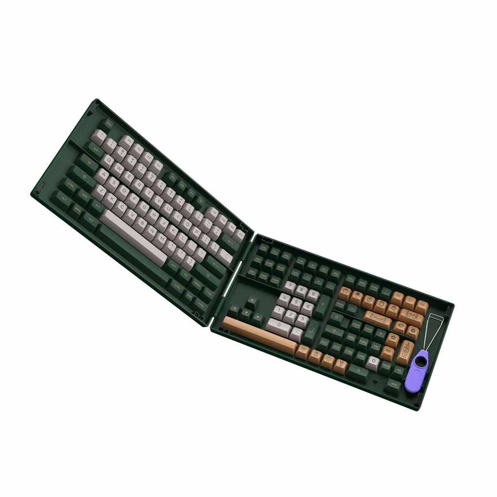 AKKO Keycap set – World Tour London (PBT Double-Shot/ASA profile/198 nút)