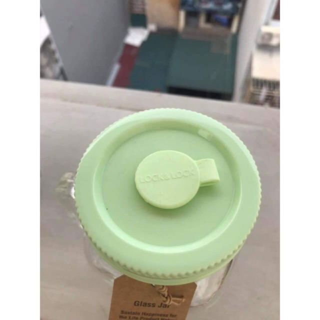 Ly thủy tinh nắp nhựa có tay cầm Lock&Lock Glass Jar dung tích 630ml LLG002 | BigBuy360 - bigbuy360.vn