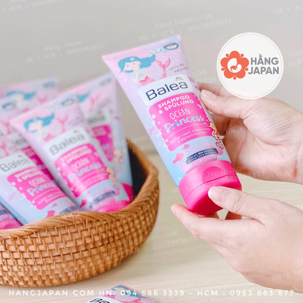 Dầu gội xả Bubchen nội địa Đức 2 trong 1 Balea Kids Little Princess an toàn cho bé 200ml