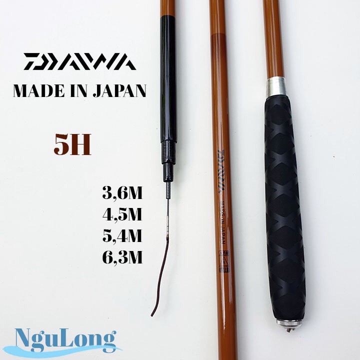 Cần Câu Tay Daiwa 5H made in JAPAN đủ size 3m6 4m5 5m4 siêu khỏe