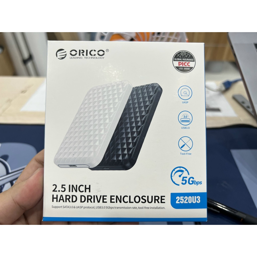 (Lagihitech) (NEW) Box Orico Đựng Ổ Cứng HDD/SSD 2.5 inch 2520U3 To Usb 3.1Màu ngẫu nhiên - Chính hãng Orico