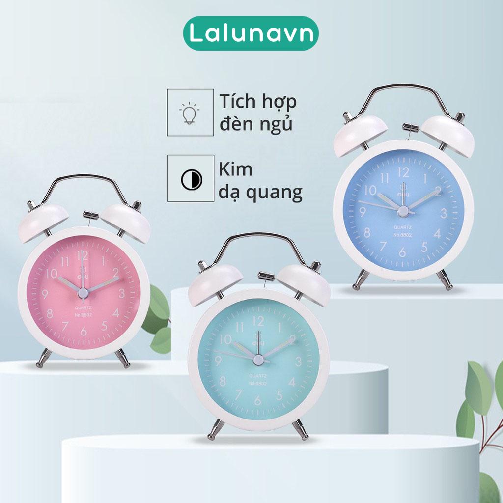 Đồng hồ báo thức Deli phong cách Hàn Quốc dễ thương Lalunavn - B44