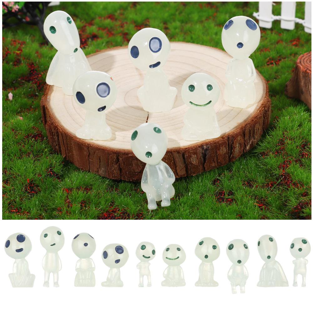 Set 10 Mô Hình Con Ma Nhựa Phát Quang Độc Đáo Trang Trí Sân Vườn