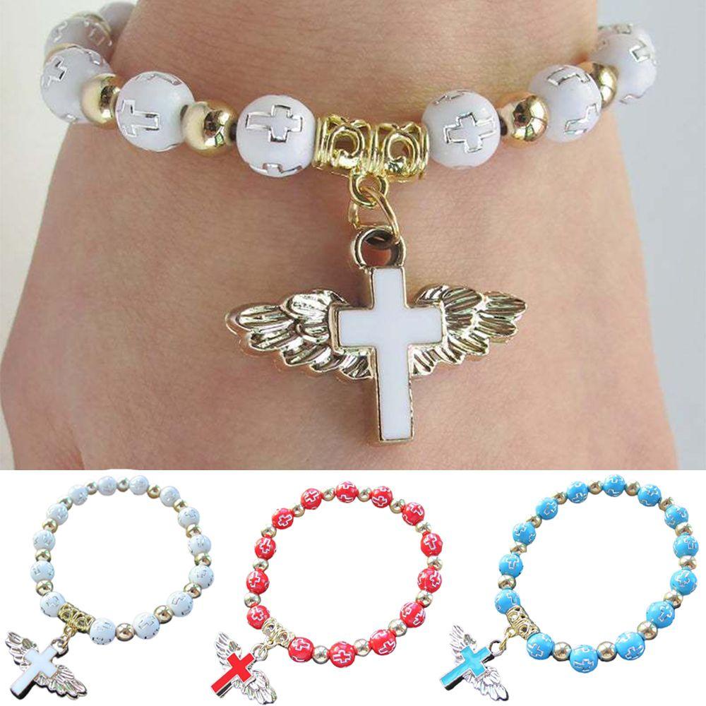 EUCA Vòng Đeo Tay Hạt Charm Bằng Acrylic Kiểu Mới