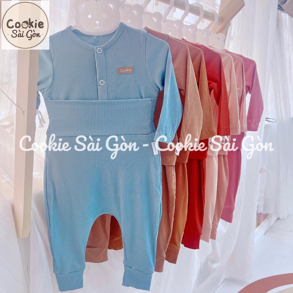 COOKIE - Bộ dài tay sơ sinh Cookie cạp cao cho bé