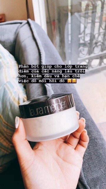Phấn phủ bột Laura Mercier Traslucent Losse Powder không màu