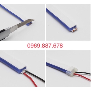Led neon 1m 2m 5m 12v, dây led neon uốn chư tạo hình trang trí kín nước quy cách 1m 2m 3m 5m