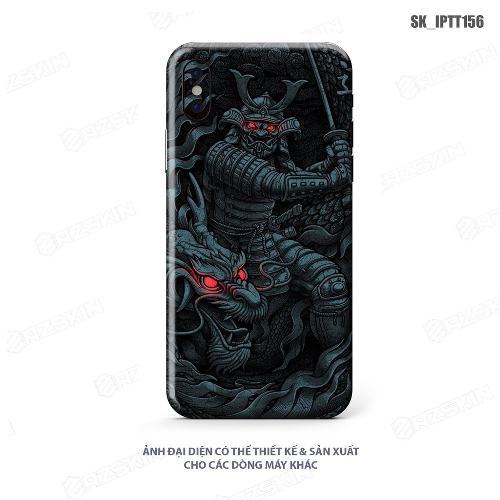 Miếng Dán Skin Samurai Độc Lạ Dành Cho IPhone 7/14 Pro Max |SK_IPHTT156| Chất Liệu Nhập Khẩu, Khuôn CNC Cắt Sẵn, Dễ Dán