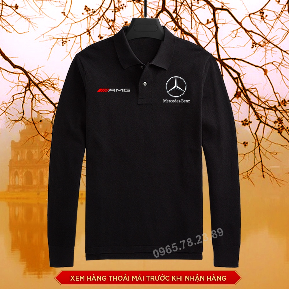 Áo polo TAY DÀI MERCEDES - Áo Thun Thu Đông MEC Cao cấp cotton nam nữ cao cấp, vải xịn, màu đẹp