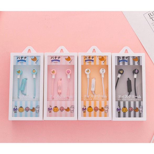 tai nghe cô gái hoa cúc kn-6114 KN-645 KN-6148 cute dễ thương