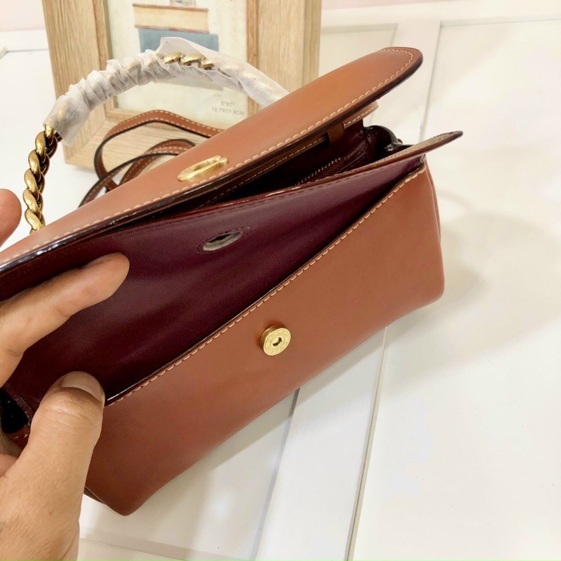 🎀 TÚI COACH DA CANVAS DÁNG CLUTCH 2 NẮP