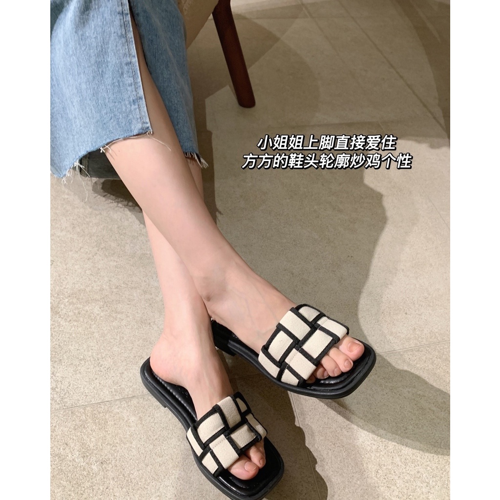 Dép Xỏ Ngón Đế Bằng Phong Cách Pháp Thời Trang Mùa Hè 2022 Mới Cho Nữ