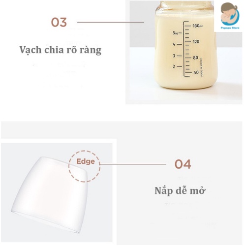 Bình sữa Moyuum Hàn Quốc 170ml 270ml - [Được chọn núm 1 - 4][Cam kết chính hãng]