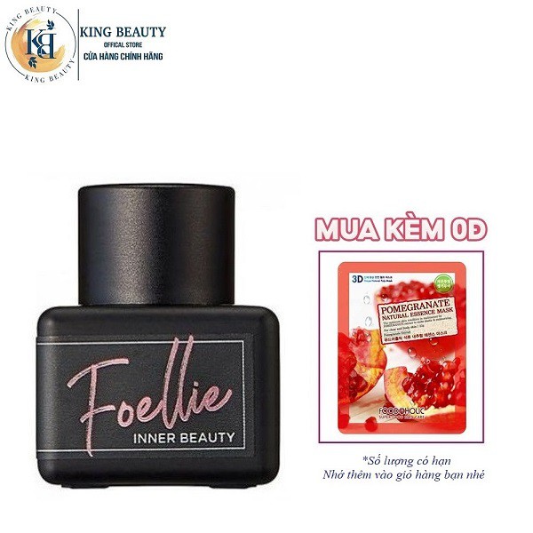 Nước hoa vùng kín mùi hương cực kỳ mãnh liệt và sâu sắc Foellie Eau De Innerb Perfume 5ml - Bijou (chai đen) Best Seller