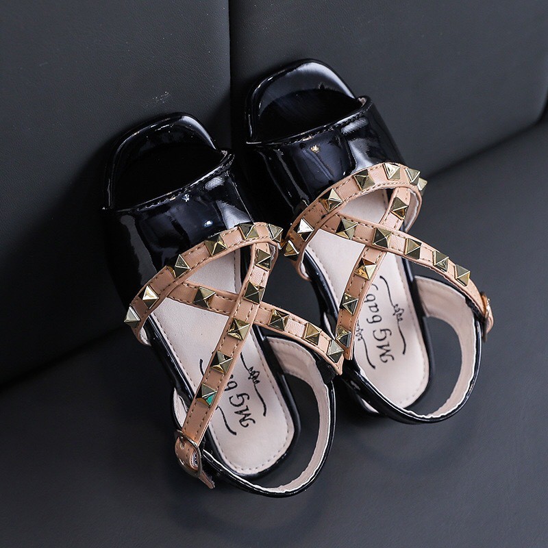 sandal bé gái size 21-30 quai chéo nạm định