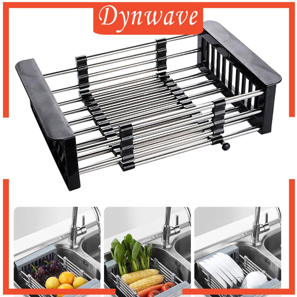 [Dynwave] Giá Phơi Khô Bát Đĩa Trên Bồn Rửa Có Thể Mở Rộng Cho Quầy Bar