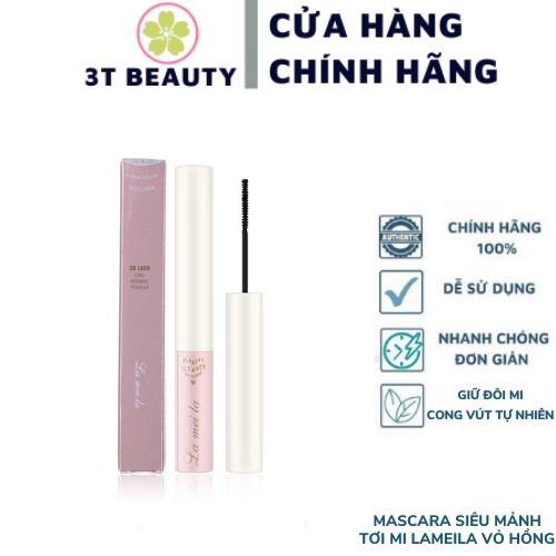 Mascara Siêu Mảnh tơi mi Lameila vỏ Hồng