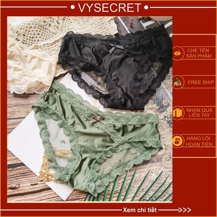 QUẦN LÓT REN KHÁNG KHUẨN SEXY KẾT HỢP COTTON ÔM MÔNG C1245 | BigBuy360 - bigbuy360.vn