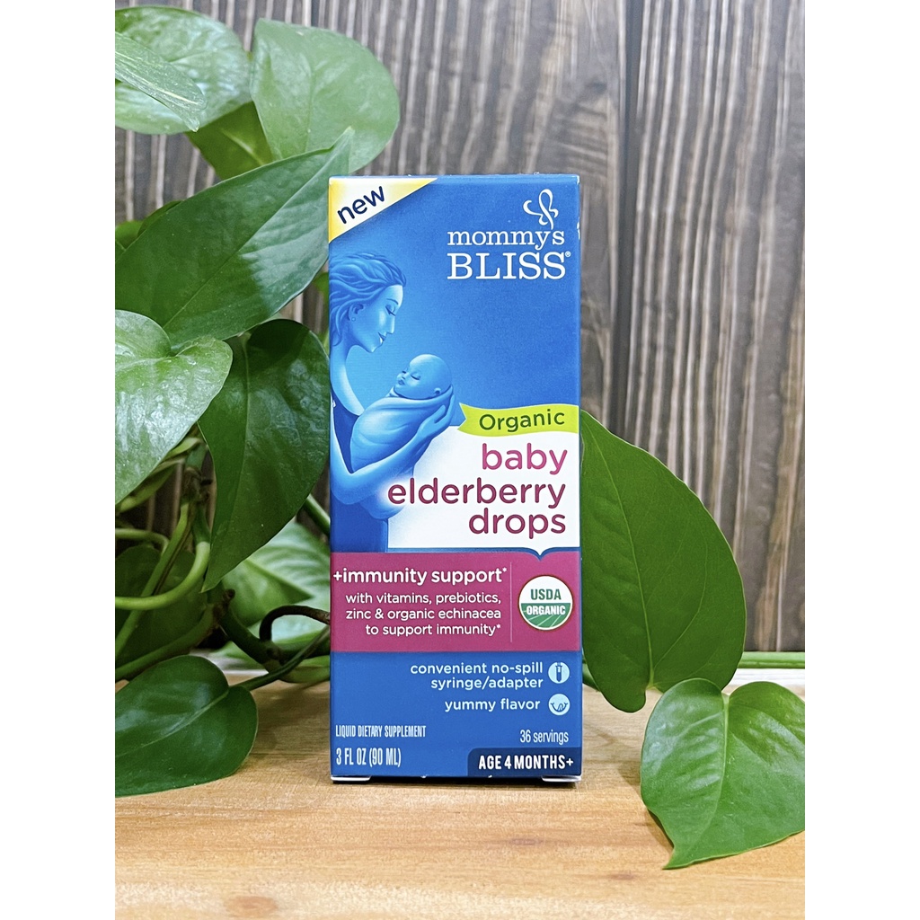 Siro bổ sung vitamin C tăng miễn dịch trẻ em hữu cơ Mommy Bliss  4M+