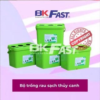 THÙNG TRỒNG RAU THỦY CANH BKFAST (Bộ 4 Thùng Không Dinh Dưỡng) - ĐH Bách Khoa Hà Nội (Gốc Sản Xuất)