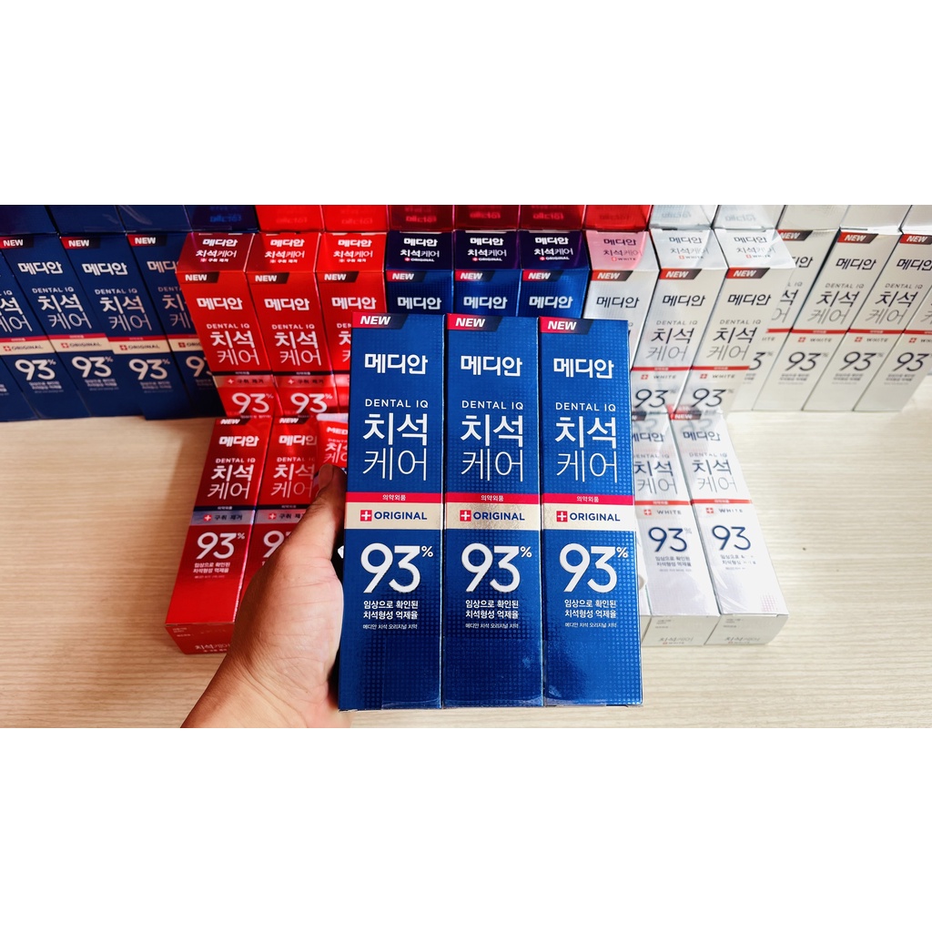 Kem đánh răng Hàn Quốc trắng răng MEDIAN DENTAL IQ 93% 120g sáng bóng