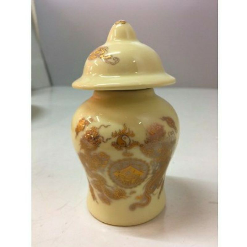 Chóe đựng muối gạo thờ cúng men vàng kim bát tràng hàng loại 1