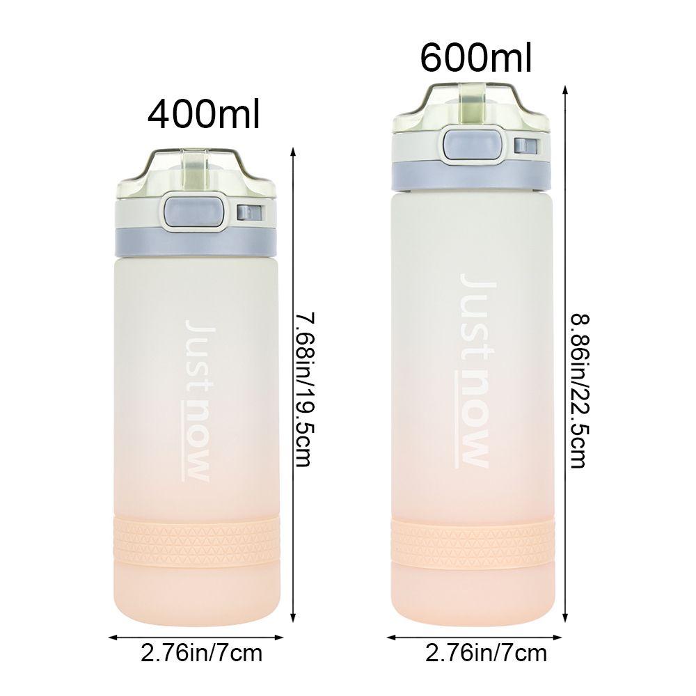 PISTA Bình Nước Thể Thao 400 / 600ml Bằng Nhựa Có Ống Hút Tiện Dụng