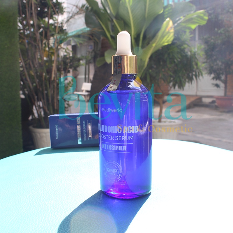 Tinh chất cấp ẩm giúp da siêu căng bóng Hyaluronic Acid Booster Serum Mediworld 100ml - Bevita