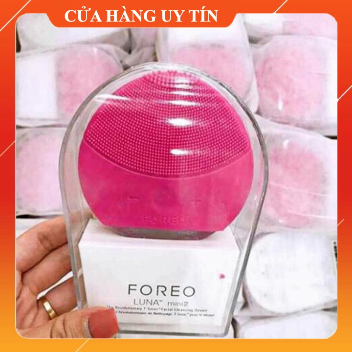 Máy rửa mặt Foreo Cao Cấp - máy massage mặt foreo Luna mini có chế độ sóng siêu âm cao cấp