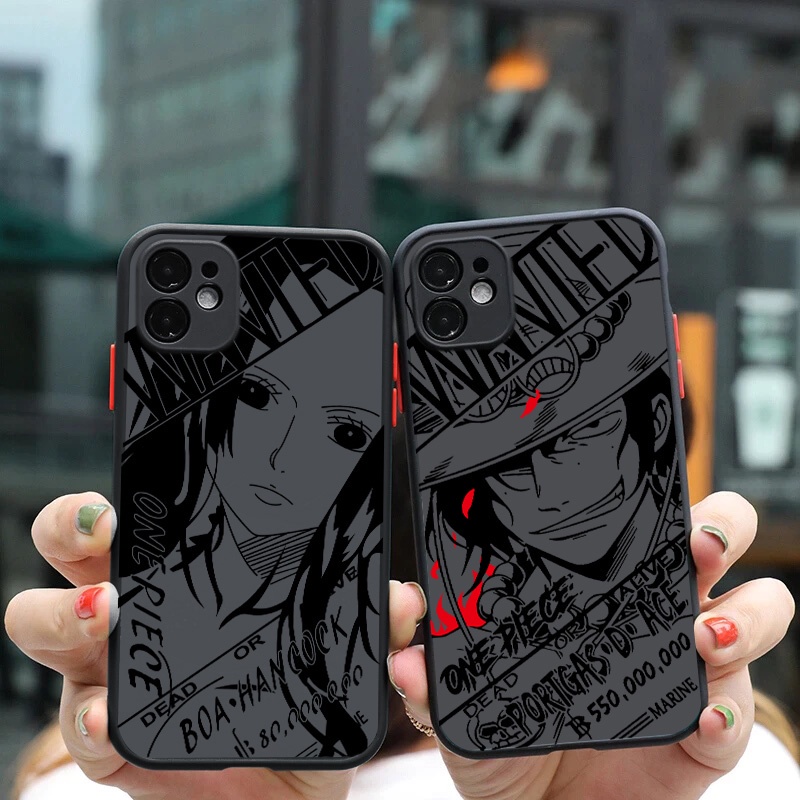 Ốp Điện Thoại Cứng In Hoạt Hình One Piece Cho iPhone 11 13 12 Pro SE 2020 iPhone X XS 8 7 Plus