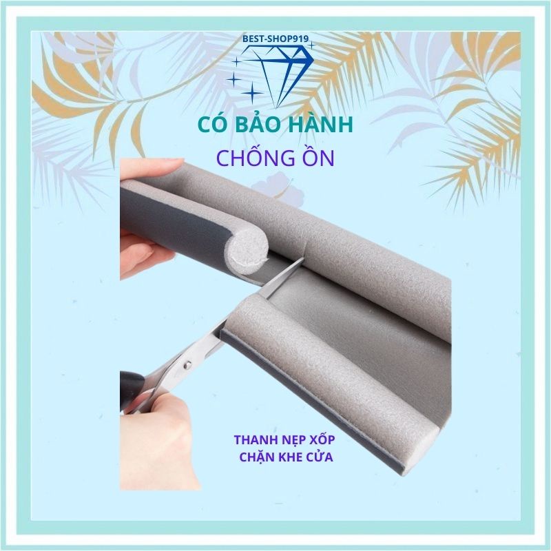 Thanh Nẹp Xốp Chặn Khe Cửa Ron Đệm Cửa Chống Ồn Chống Thoát Hơi Máy Lạnh Chống Bụi Ngăn Côn Trùng