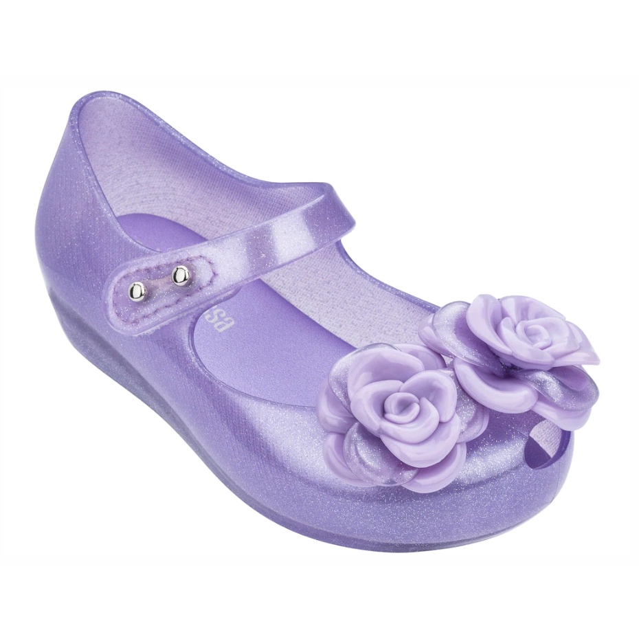 Giày nhựa thơm Melissa Ultragirl Flower BB màu Hoa cà